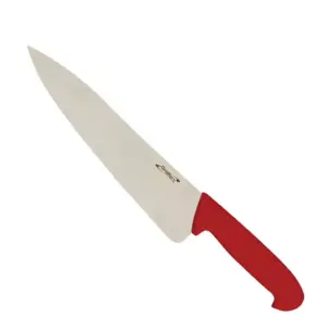 Naim Handmade Red Kitchen Knife with Ergonomic Red Handle, Sharp Stainless Steel Blade & Multi-Purpose Cutting Performance NM-220