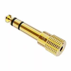 Faith Headphone Jack Adapter - 6.35mm Male (1/4 inch) to 3.5mm Female (1/8 inch) Aux Plug Converter, Audio Stereo Adapter with Gold Plating, Perfect for Keyboard, Digital Piano, Amplifier, and Earphones.
