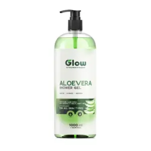 Glow Shower Gel 1L Pure Aloe Vera for Soft & Calm Skin Hydrate & Soothe The Skin Enriched with Aloe Vera