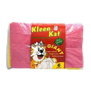 KleenKat Kleen Kat Sponge Cloth Giant 6's 6164000389139 (Pack of 3Pcs)