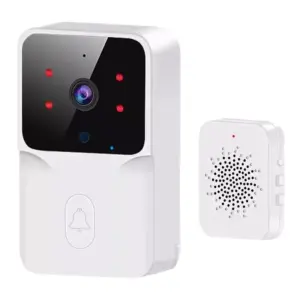 Faith Wireless Smart Video Doorbell Camera with Indoor Chime – HD Night Vision, PIR Motion Detection, Two-Way Audio, Real-Time Alerts & Easy DIY Installation – Home Security Door Bell System