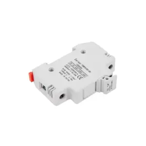 EVI Network Power DC Fuse Holder with Fuse, 1P 20A, DIN Rail Mount, DC Circuit Protection, 250V DC SMPV-32 (Remove)