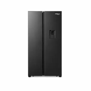 Airlux Refrigerator 633L Side by Side Door, Left Side Freezer, Digital Inverter Compressor, Black ALCLREF-DSS633