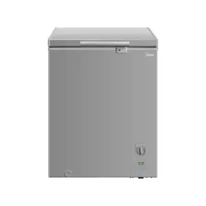 Midea Chest Freezer 142L, Outside Condenser, Lock & Key, Grey  MDRC207FZG43NGG