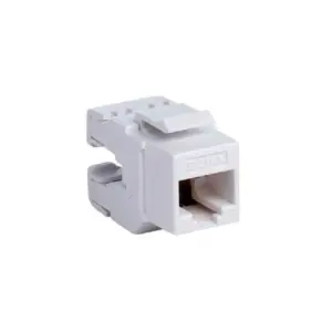 D-Link CAT6 UTP Keystone Jack, Fitting High Density keystone Panel, White NKJ-C6WHI1B21