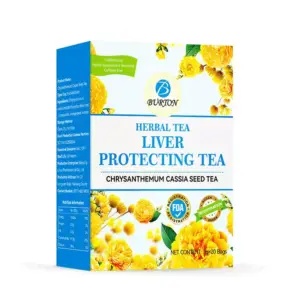 Faith Burton Liver Protecting Herbal Tea – Premium Chrysanthemum & Cassia Seed Detox Tea For Liver Wellness, Natural Cleansing, Digestive Support And Daily Herbal Health Care (20 Tea Bags)