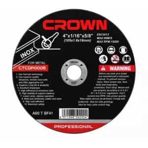Crown Professional Crown Metal Cutting Disc Abrasive Series CTCDP0005