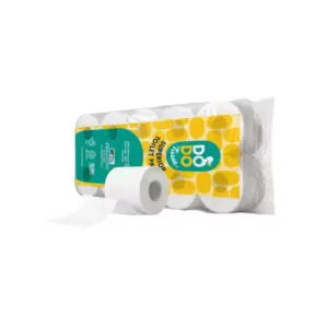 Dodo Toilet Paper X10, 2 Ply, Soft & Absorbent Cleaning Tissue Roll, Multipurpose Kitchen Hygiene Paper DD-TP-10X2P