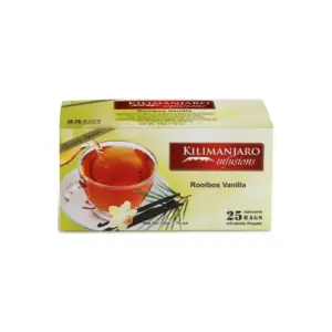 Kilimanjaro Fresh Kilimanjaro Tea Bags Infusion Rooibos Vanilla 50g KL016 (Pack of 18 Pcs)