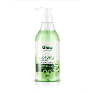 Glow Shower Gel 300ML Pure Aloe Vera for Soft & Calm Skin Hydrate & Soothe The Skin Enriched with Aloe Vera