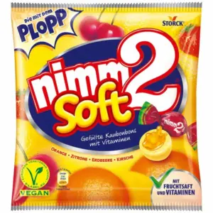 Storck Nimm2 Soft 2, Fruity Chewy, Candy Fruit & Milk Soft JDD018274