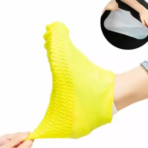 Faith Waterproof Shoe Cover, Reusable Silicone Boot Waterproof Rain Socks, Silicone Rubber Shoe Protectors Rain Silicone Protector for Outdoor/Indoor/Walking Non Slip Stretchable