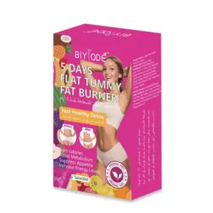 Faith BIYODÉ 5 Days Flat Tummy Fat Burner Fast Healthy Detox Tablets – Weight Management, Metabolism Support & Digestive Cleanse Supplement (60 Tablets)