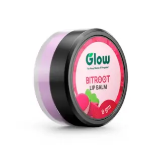 Glow Lip Balm 8g Beet Root for Soft & Naturally Pink Lips Hydrates & Nourishes the Lips with Long-Lasting Moisture