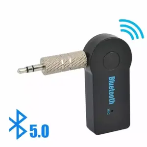 Faith Wireless Bluetooth 5.0 Receiver Adapter Dongle Mini 3.5mm Stereo Jack for Car, Computer, and Audio Music, Ideal for Headphones and Hands-Free Use.