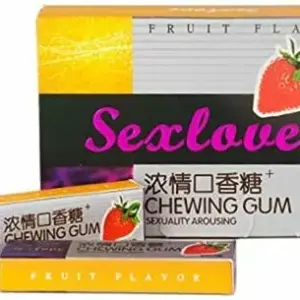 Faith Sexlove+ Strawberry Flavor Intimacy Support Chewing Gum – Refreshing Fruit-Flavored Chewing Gum for Confidence, Fresh Breath & Romantic Moments