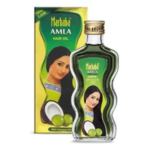 Marhaba Amla Hair Oil, Coconut Oil, 160ml, Nourishes Hair, Strengthens Roots and Promotes Healthy Shine MAHOCO160ML