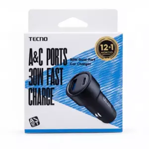 Tecno A & C Ports 30W Fast Charger TCC-30D