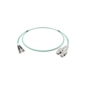 EVI Network Patch Cord Duplex, LC to ST, OM3 Multimode Duplex, 4m, 10Gbps Data Transfer Rate, High Speed Network Cable EPCOM3L2ST4MDX00