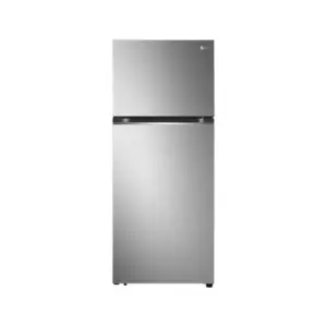 LG Refrigerator 410L Double Door, Top Freezer, Smart Inverter Compressor, Platinum Silver B-472PLMB