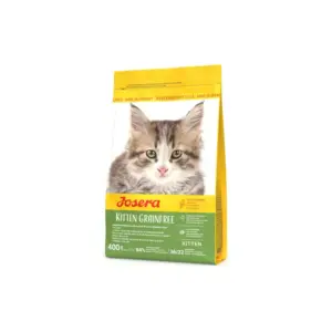 Josera Baby Cat Food 400g Kitten Grain Free with Anti Hairball, Grain Free Formula, Poultry (Pack of 8pcs)