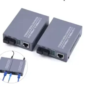 Gigabit Fiber Optical Media Converter 10/100/1000Mbps Single Mode 20Km UPC/APC SC-Port-Pair