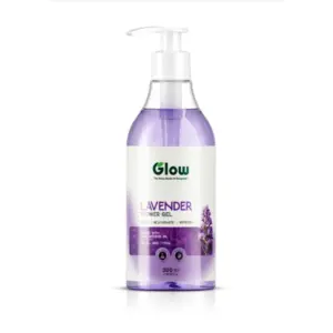 Glow Shower Gel 300ML Pure Lavender Oil for Relaxed & Rejuvenated Skin Refreshes & Nourishes the Skin Infused with Pure Lavender Oil