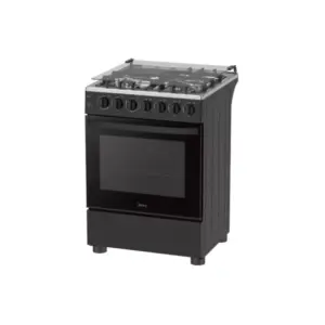 Midea Electric Oven with 3 Gas + 1 Hotplate 60*60, Black, 60E3G1H4F-BK