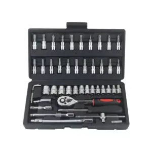 Faith 46pcs Auto Mechanics Repair Tool Set and Spanner Socket Wrench Tool Kit for Auto Repairing