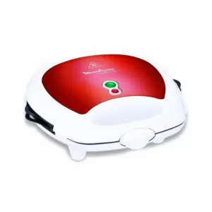 Moulinex Sandwich Toaster 2 Slice 3 in 1 Waffle Grill and Sandwich 700w Sw612543 - Nonstick Coating Plates Detachable Plates Vertical Storage Light Indicator