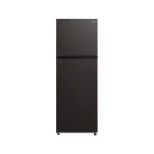 Midea Refrigerator 173L, Double Door Defrost, Jazza Black with Recessed Handle MDRT237FGG28