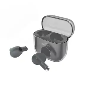 Philips True Wireless Bluetooth Earbuds, 21H Playtime, Touch Control, IPX4 Splash/Sweat Resistant TAT1158BK/97