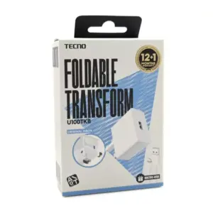 Tecno Fast Charger, USB Charging Adapter & Cable, Fast Charging Solution U100TKB+C11