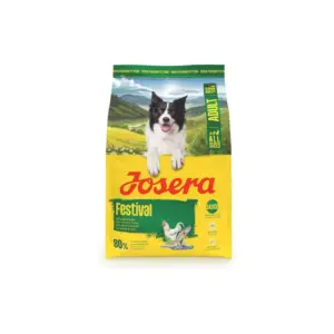 Josera Adult Dog Food 3kg Festival with Delicious Sauce Coat, Gluten Free, Salmon & Poultry (Pack of 3pcs)