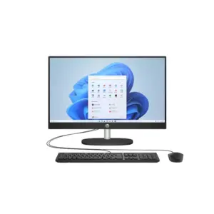HP 24cr1087nh AIO Desktop PC with 23.8" IPS Display, Core Ultra 5 125U, 8GB DDR5 RAM, 512GB NVME M2 SSD, Keyboard & Mouse, FreeDOS, Jet Black D18YGEA
