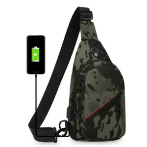 Generic Men's Travel Crossbody Bag Chest Bag Camouflage Zr557