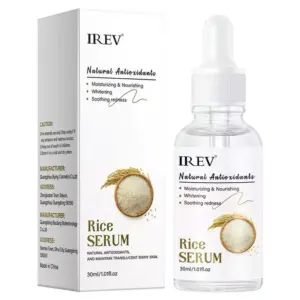 Faith IREV Rice Serum – Natural Antioxidant Facial Serum with Rice Extract – Brightening, Moisturizing & Nourishing Face Serum for Smoother, Softer & More Radiant Skin – 30ml