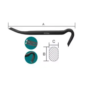 Total Tools Total Claw/Wrecking Bar 14” THT431142