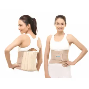 A-Care ACare Lumbo-Sacral Double Support (Towel), XXL Size, LS-4002, Adjustable Back Support Belt for Lower Spine