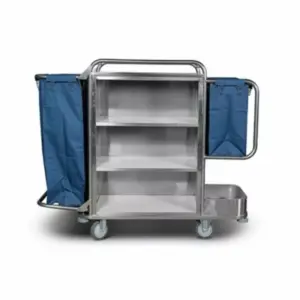 TBP Service Trolley Metal Open One Side + Double Bags ST-1407