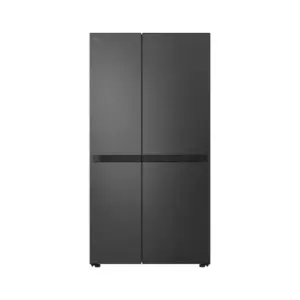 LG Refrigerator 664L Side by Side Door, Left Side Freezer, Smart Inverter Compressor, Matte Black GCB257KQJW