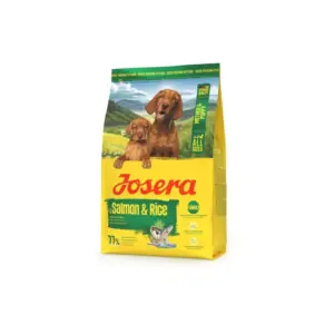 Josera Mother & Puppy Dog Food 3kg with Kibble for Soaking, Gluten Free, Salmon & Rice (Pack of 3pcs)