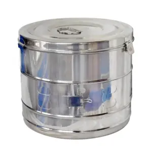 A-Care Daas Heath Care Sterilization Drum, 14x10, DHSE-4100, Stainless Steel Medical Sterilizing Container