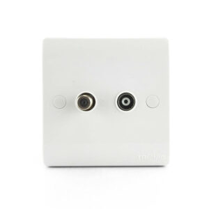 Tronic Television Socket 2 Gang