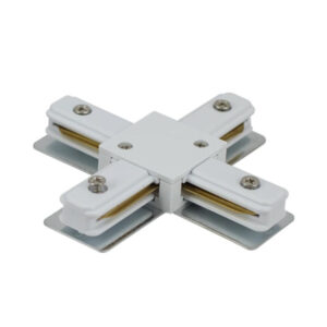 Tronic White Tracklight Connector with 2 Wires