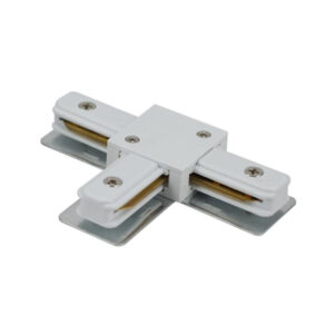 Tronic White Tracklight Connector with 2 Wires