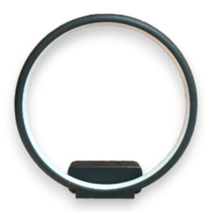 Africab Wall Lamp Black Ring White Light 6500K