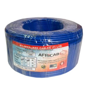 Africab Single Wire 6 sq.mm Blue 100m