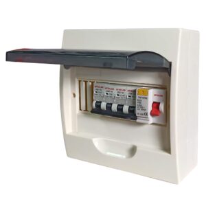 Africab 4 Way w/RCCB Consumer Unit Plastic
