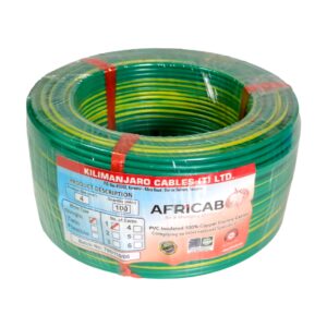 Africab Single Wire 4 sq.mm Green 100m